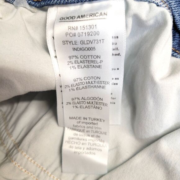 Good American Womens Good Leg Jeans Size 24 NEW Style GLDV731T Indigo - Picture 11 of 12